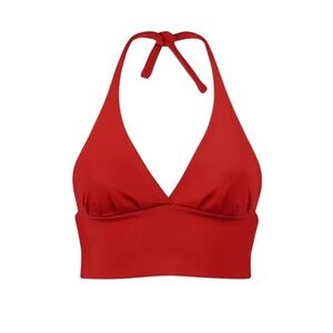 Sinsay Coral Pink Crop Top